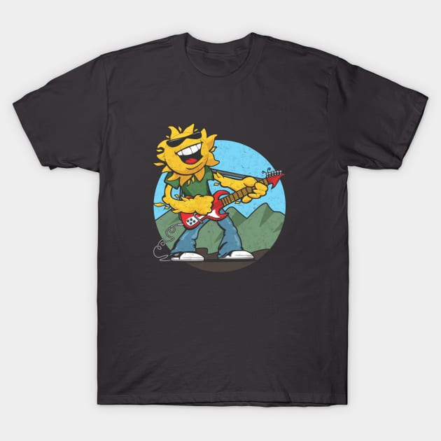 Retro Rockin' Sun T-Shirt by hobrath